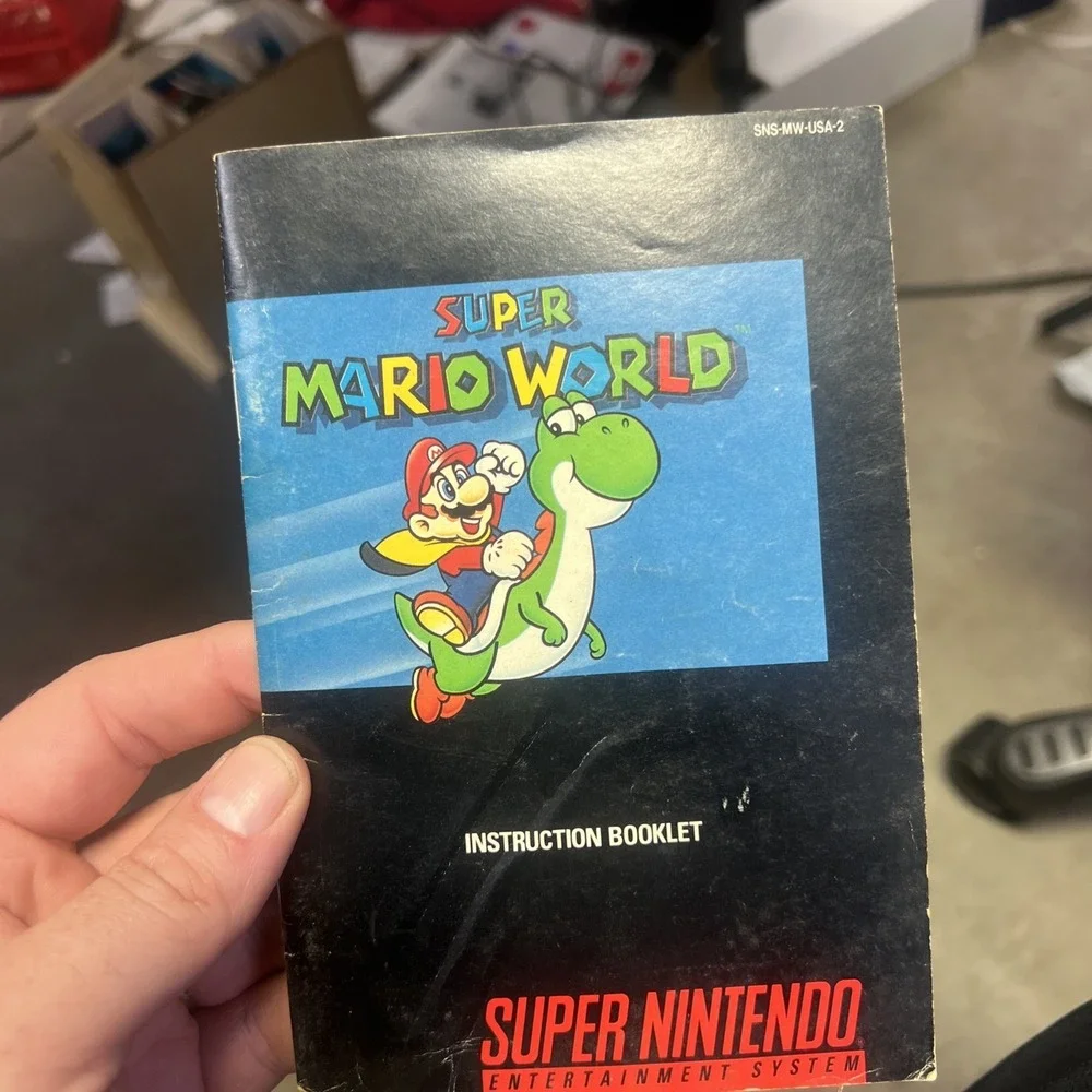 Super Mario World (Nintendo SNES, 1992) TESTED WORKING CONDITION!!!!